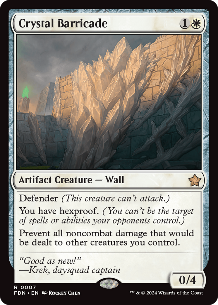 Crystal Barricade [Foundations] - Trinity Hobby