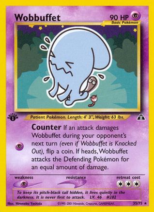 Wobbuffet (35/75) [Neo Discovery Unlimited] - Trinity Hobby
