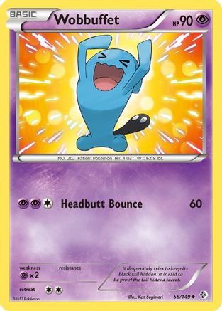 Wobbuffet (58/149) [Black & White: Boundaries Crossed] - Trinity Hobby