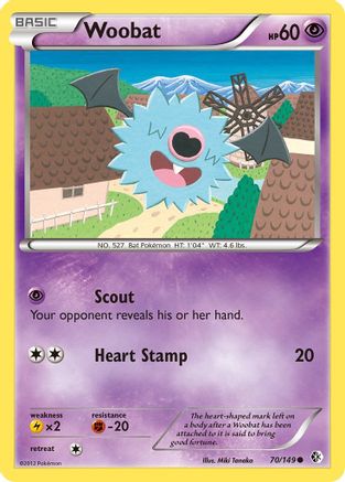 Woobat (70/149) [Black & White: Boundaries Crossed] - Trinity Hobby