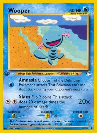 Wooper (82/111) [Neo Genesis Unlimited] - Trinity Hobby