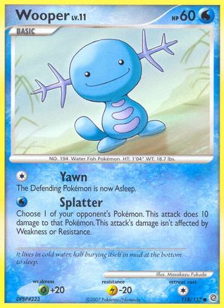 Wooper (118/132) [Diamond & Pearl: Secret Wonders] - Trinity Hobby