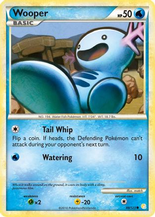 Wooper (88/123) [HeartGold & SoulSilver: Base Set] - Trinity Hobby