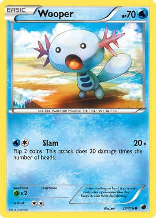 Wooper (21/116) [Black & White: Plasma Freeze] - Trinity Hobby