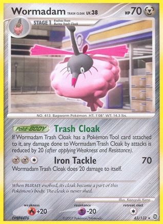 Wormadam Trash Cloak (43/132) [Diamond & Pearl: Secret Wonders] - Trinity Hobby