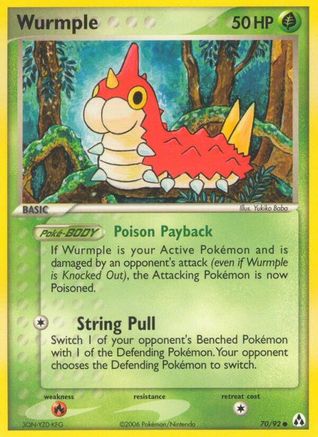 Wurmple (70/92) (Stamped) [EX: Legend Maker] - Trinity Hobby