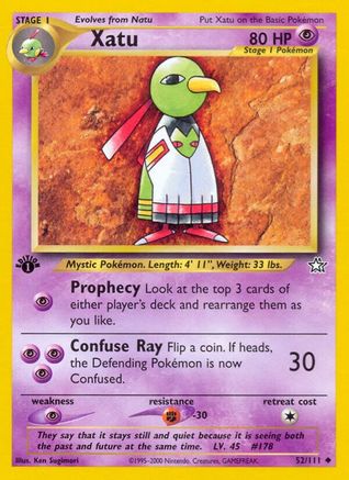 Xatu (52/111) [Neo Genesis 1st Edition] - Trinity Hobby
