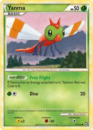 Yanma (84/102) [HeartGold & SoulSilver: Triumphant] - Trinity Hobby