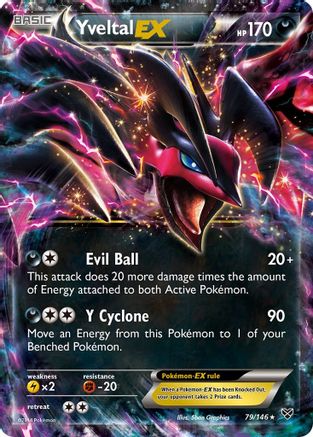 Yveltal EX (79/146) [XY: Base Set] - Trinity Hobby