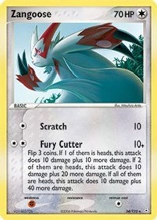 Zangoose (34/110) (Stamped) [EX: Holon Phantoms] - Trinity Hobby