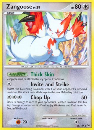Zangoose (66/127) [Platinum: Base Set] - Trinity Hobby