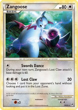Zangoose (39/95) [HeartGold & SoulSilver: Call of Legends] - Trinity Hobby