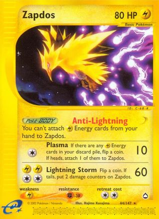 Zapdos (44/147) [Aquapolis] - Trinity Hobby