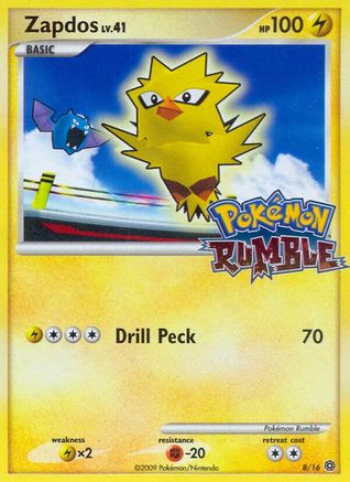 Zapdos (8/16) [Pokémon Rumble] - Trinity Hobby