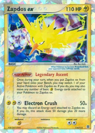 Zapdos ex (116/112) [EX: FireRed & LeafGreen] - Trinity Hobby