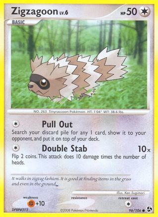 Zigzagoon (96/106) [Diamond & Pearl: Great Encounters] - Trinity Hobby