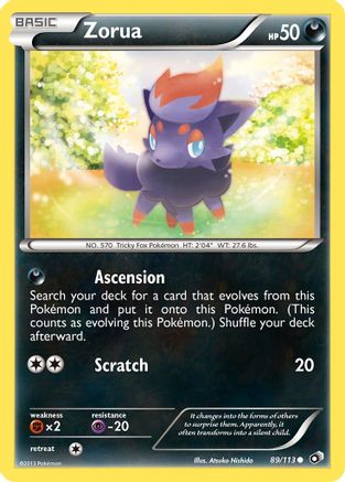 Zorua (89/113) [Black & White: Legendary Treasures] - Trinity Hobby