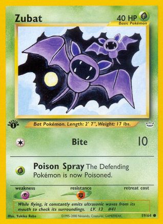Zubat (59/64) [Neo Revelation Unlimited] - Trinity Hobby