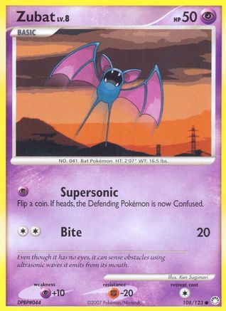 Zubat (108/123) [Diamond & Pearl: Mysterious Treasures] - Trinity Hobby