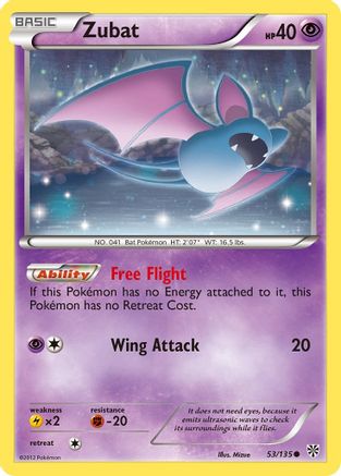 Zubat (53/135) [Black & White: Plasma Storm] - Trinity Hobby