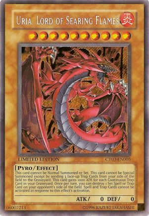Uria, Lord of Searing Flames [CT03-EN005] Secret Rare - Trinity Hobby