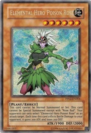 Elemental Hero Poison Rose [PP02-EN006] Secret Rare - Trinity Hobby