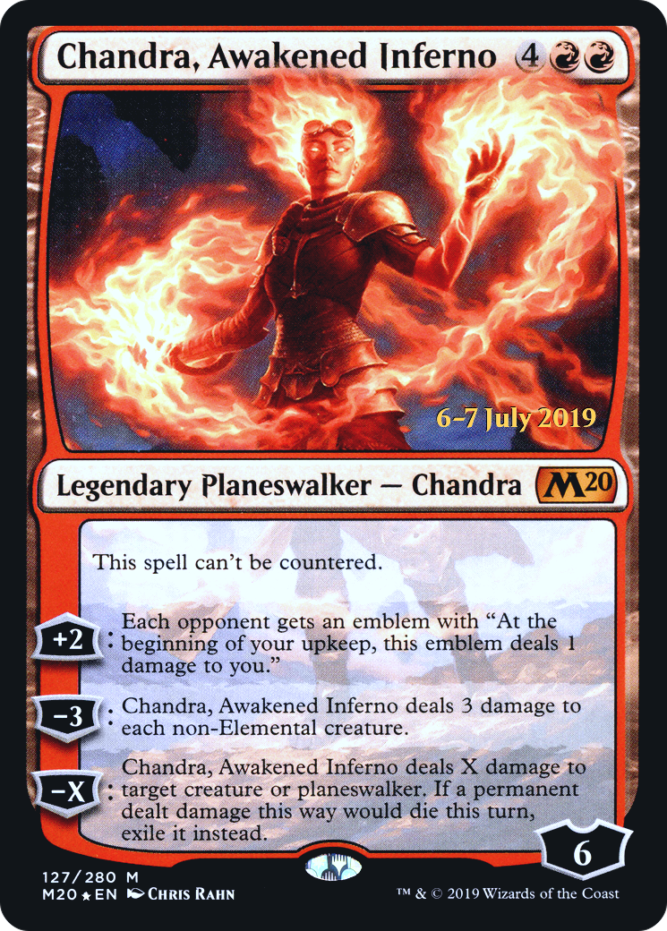 Chandra, Awakened Inferno [Core Set 2020 Prerelease Promos] - Trinity Hobby