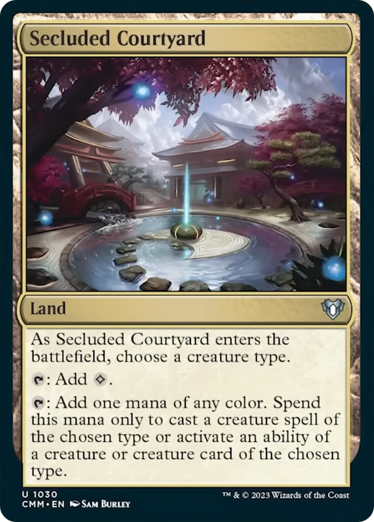 Secluded Courtyard [Commander Masters] - Trinity Hobby