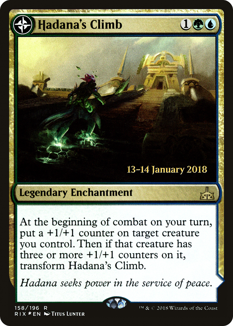 L'ascension d'Hadana // Temple ailé d'Orazca [Promos avant-première de Rivals of Ixalan] 