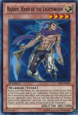 Raiden, Hand of the Lightsworn [SDLI-EN003] Super Rare - Trinity Hobby