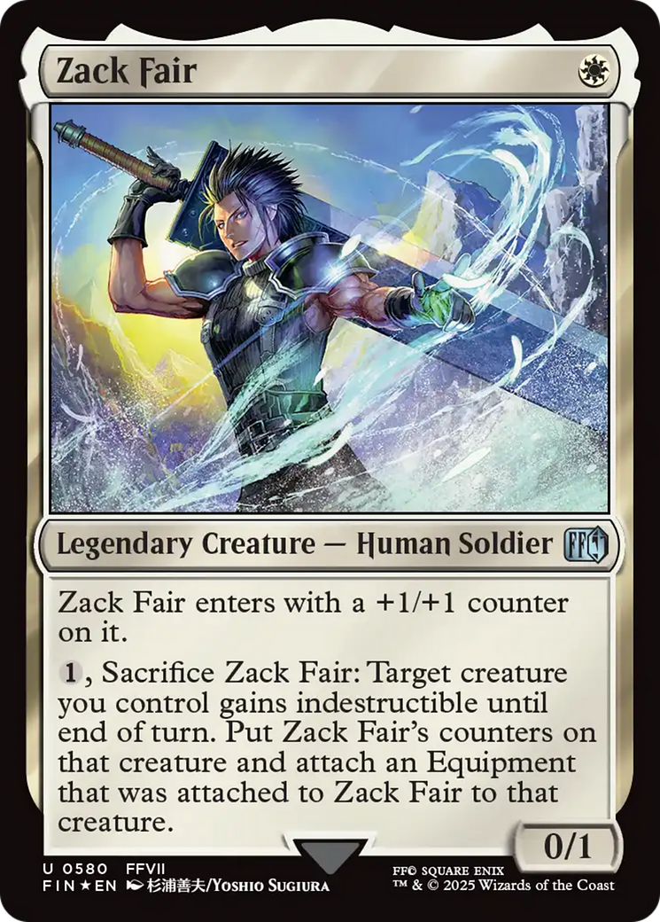 Zack Fair (Surge Foil)  [Foil]  (FIN-580) - [FINAL FANTASY] - Trinity Hobby