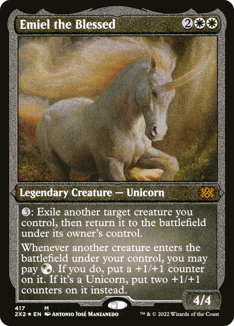 Emiel the Blessed (Foil Etched)  [Foil]  (2X2-417) - [Double Masters 2022] - Trinity Hobby