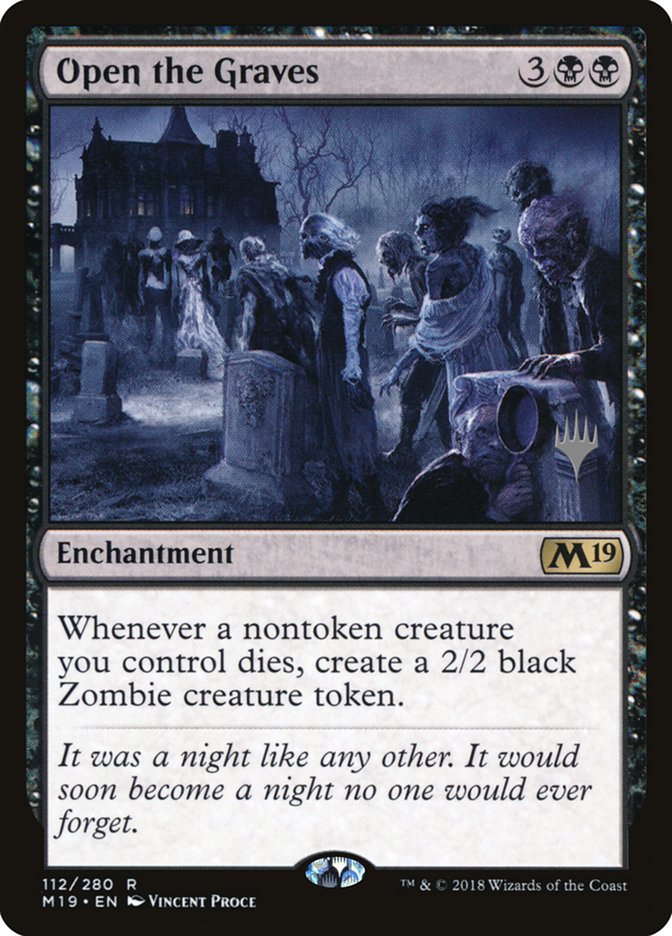 Open the Graves (Promo Pack) [Core Set 2019 Promos] - Trinity Hobby