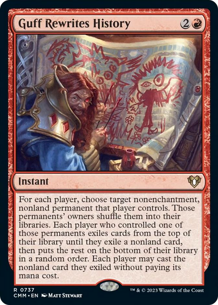 Guff Rewrites History [Commander Masters] - Trinity Hobby