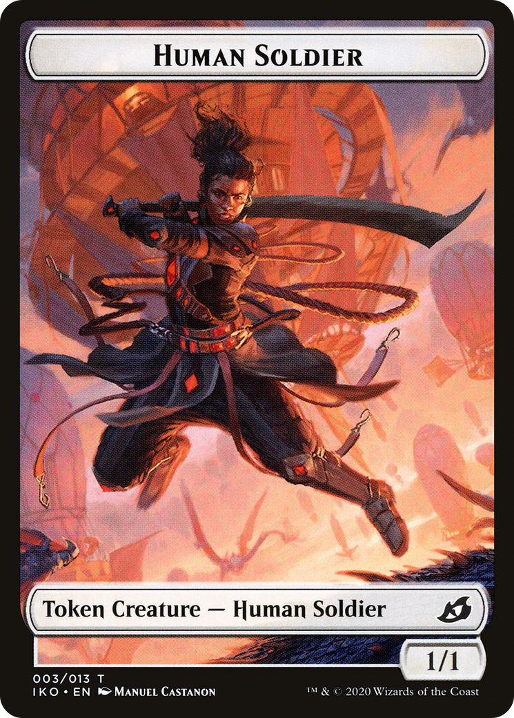 Human Soldier  [Foil]  (IKO-003) - [Ikoria: Lair of Behemoths Tokens] - Trinity Hobby