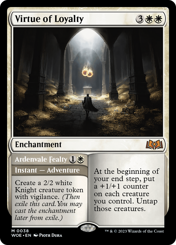 Virtue of Loyalty // Ardvenvale Fealty [Wilds of Eldraine] - Trinity Hobby
