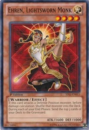 Ehren, Lightsworn Monk [SDLI-EN011] Common - Trinity Hobby