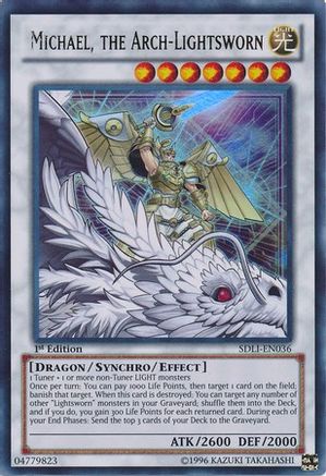 Michael, the Arch-Lightsworn [SDLI-EN036] Ultra Rare - Trinity Hobby