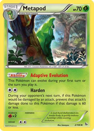 Metapod (2/106) [XY: Flashfire] - Trinity Hobby