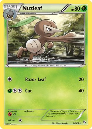 Nuzleaf (6/106) [XY: Flashfire] - Trinity Hobby