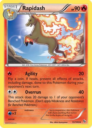 Rapidash (15/106) [XY: Flashfire] - Trinity Hobby