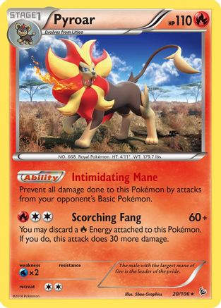 Pyroar (20/106) [XY: Flashfire] - Trinity Hobby