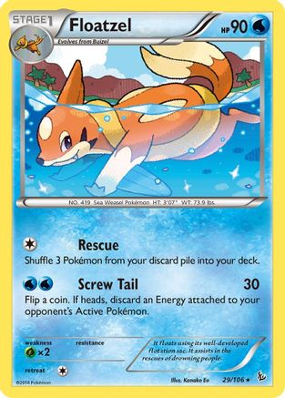 Floatzel (29/106) [XY: Flashfire] - Trinity Hobby