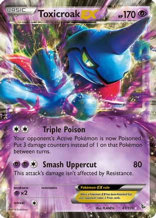 Toxicroak EX (41/106) [XY: Flashfire] - Trinity Hobby