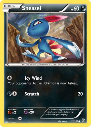 Sneasel (51/106) [XY: Flashfire] - Trinity Hobby