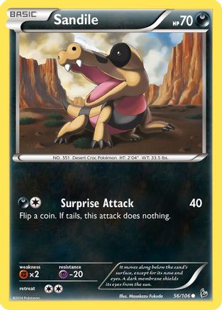 Sandile (56/106) [XY: Flashfire] - Trinity Hobby