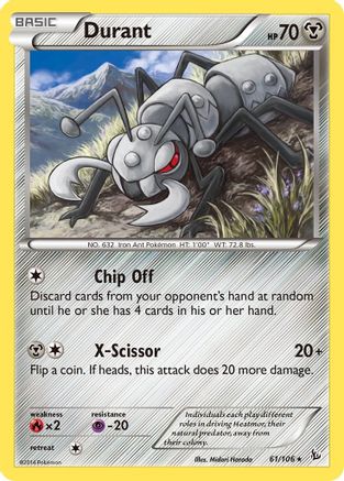 Durant (61/106) [XY: Flashfire] - Trinity Hobby