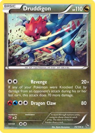 Druddigon (70/106) [XY: Flashfire] - Trinity Hobby