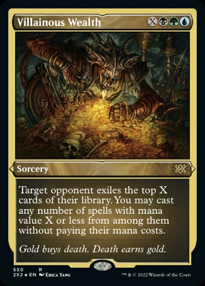 Villainous Wealth (Foil Etched) [Double Masters 2022] - Trinity Hobby
