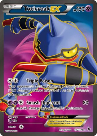 Toxicroak EX (102/106) [XY: Flashfire] - Trinity Hobby